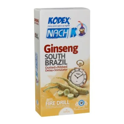 کاندوم تاخیری جینسینگ کدکس مدل Ginseng بسته 12 عددی